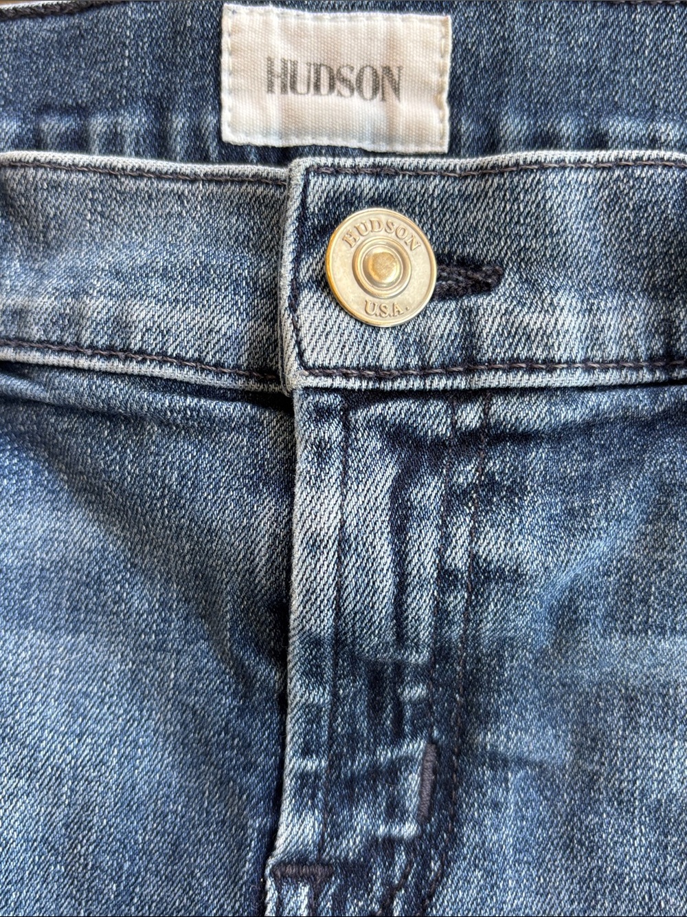 Hudson Kali Cut Off Stargazing Blue Jean Shorts Size 27 - Picture 7 of 9